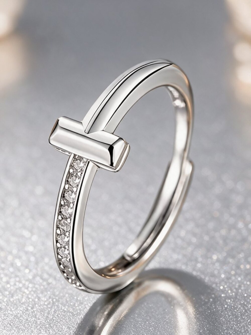 Fashion T- Ring, adjustable size